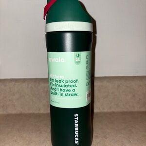Starbucks Owala Limited Forest Stainless Steel 24oz Water Bottle Holiday 2025